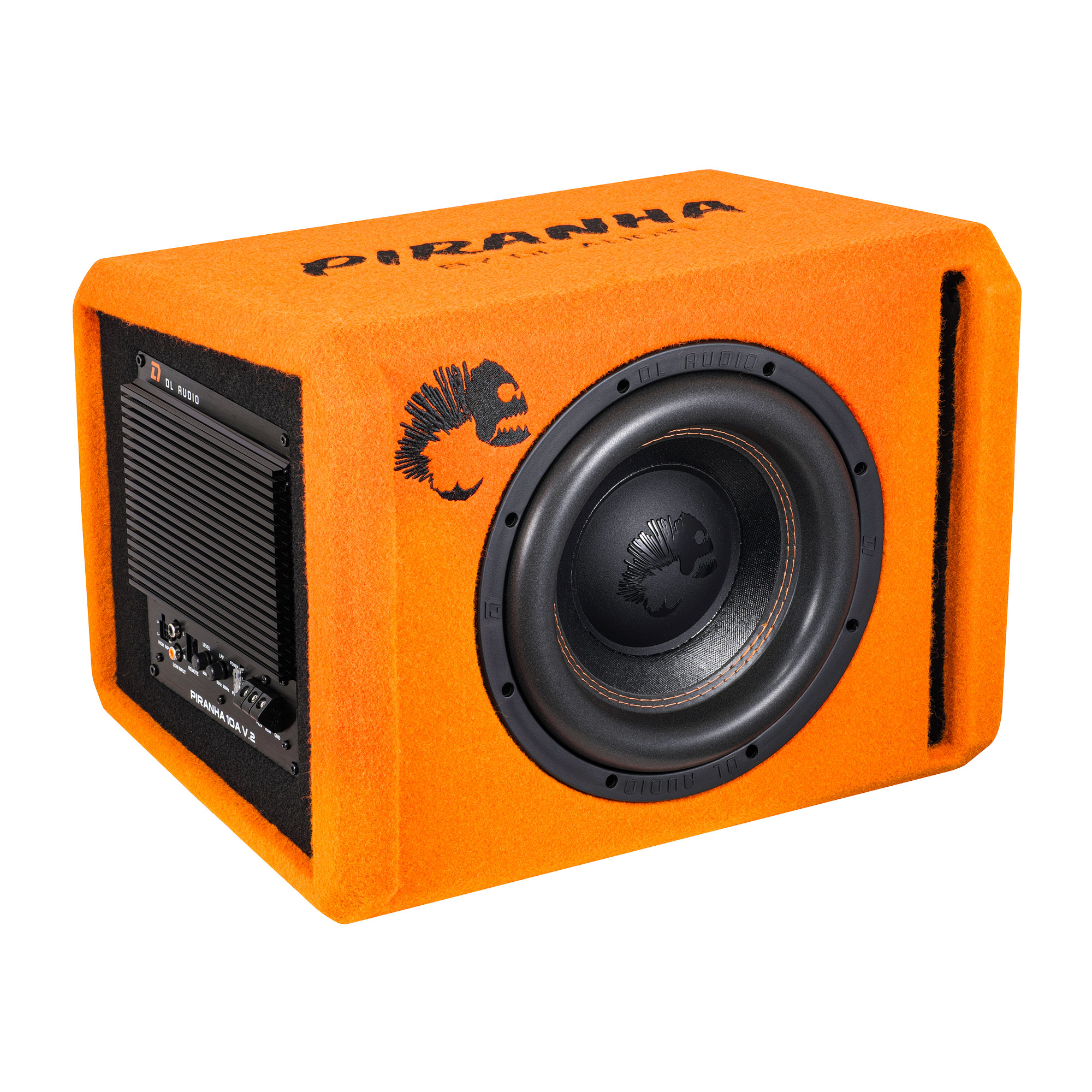Cабвуферы корпусные активные DL Audio Piranha 10A V2 Orange 