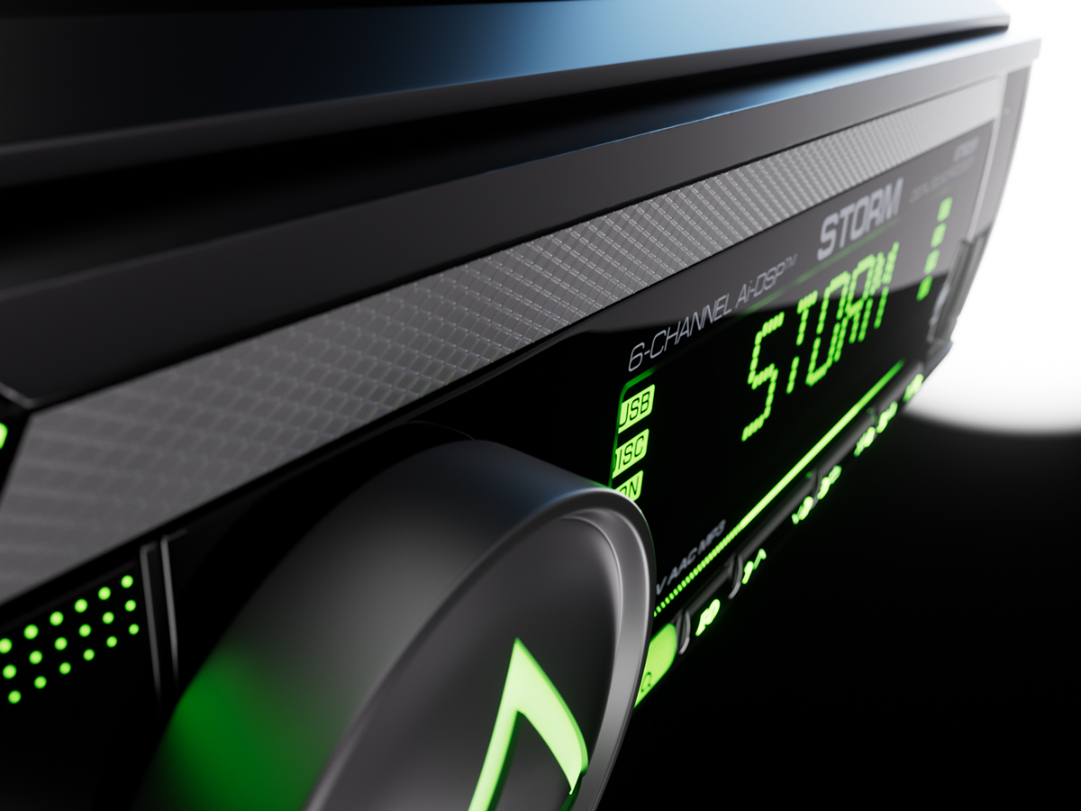 1-DIN USB/SD-ресиверы (без CD) AurA STORM-676DSP 
