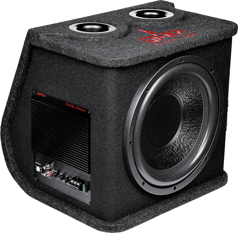 Cабвуферы корпусные активные Ural УРАЛ АС-У12А СЕРЫЙ 