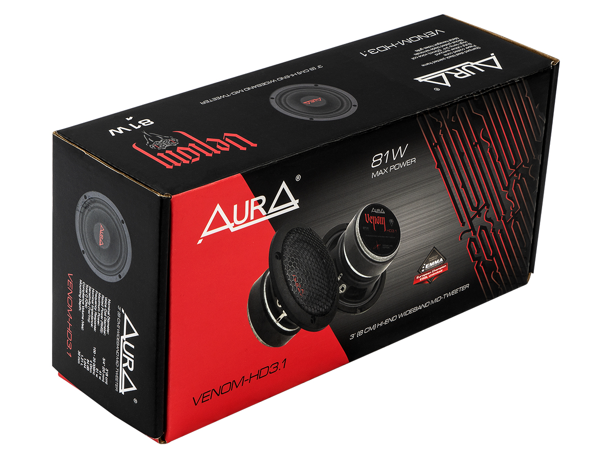 Акустика автомобильная AurA VENOM-HD3.1 