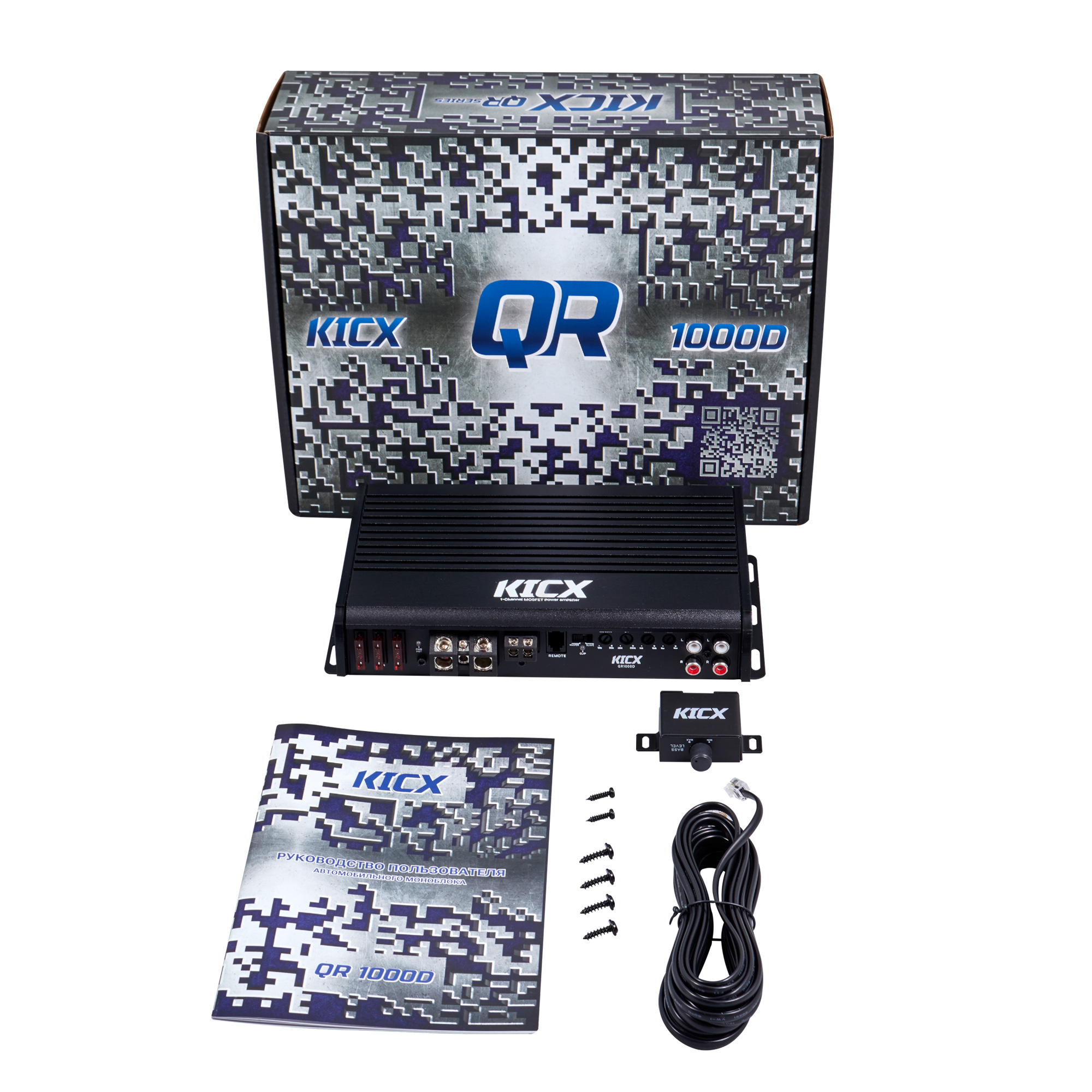 Одноканальные усилители KICX QR 1000D 