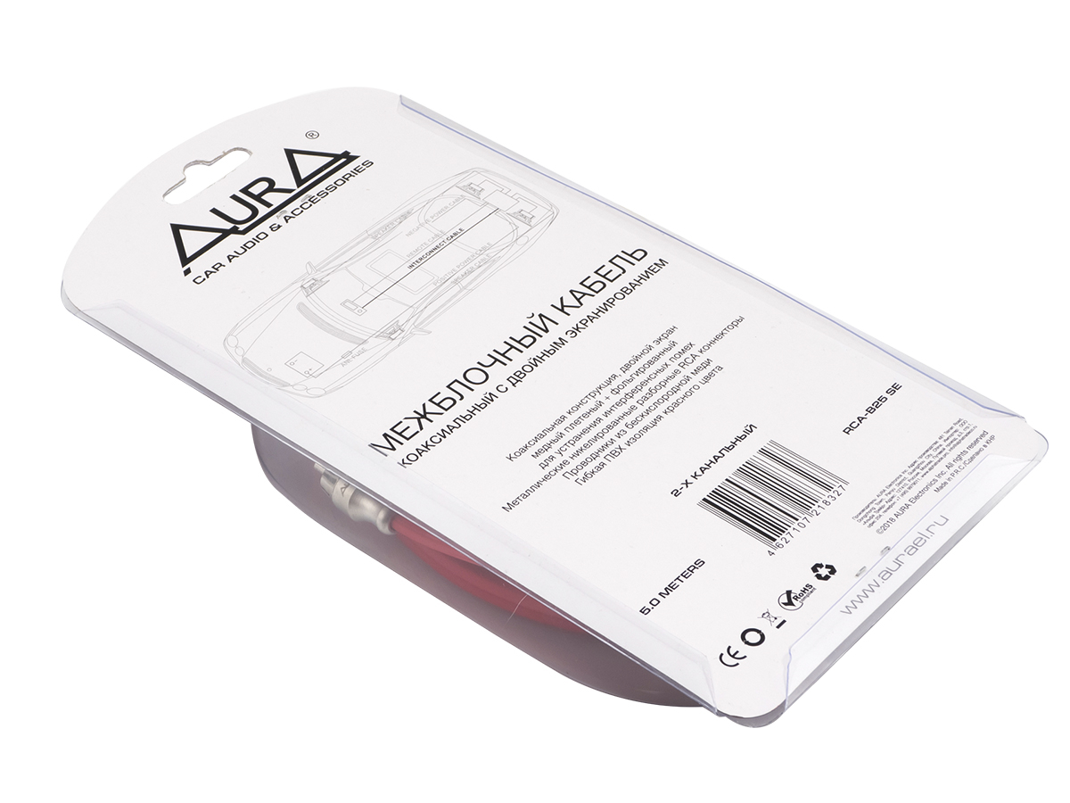 Кабели межблочные (RCA), AUX, HDMI, RCA разъёмы AurA RCA-B25 SE 