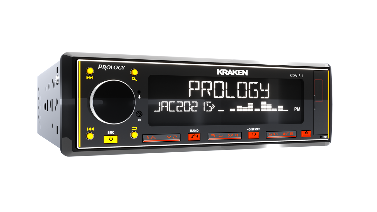 1-DIN USB/SD-ресиверы (без CD) Prology CDA-8.1 KRAKEN 