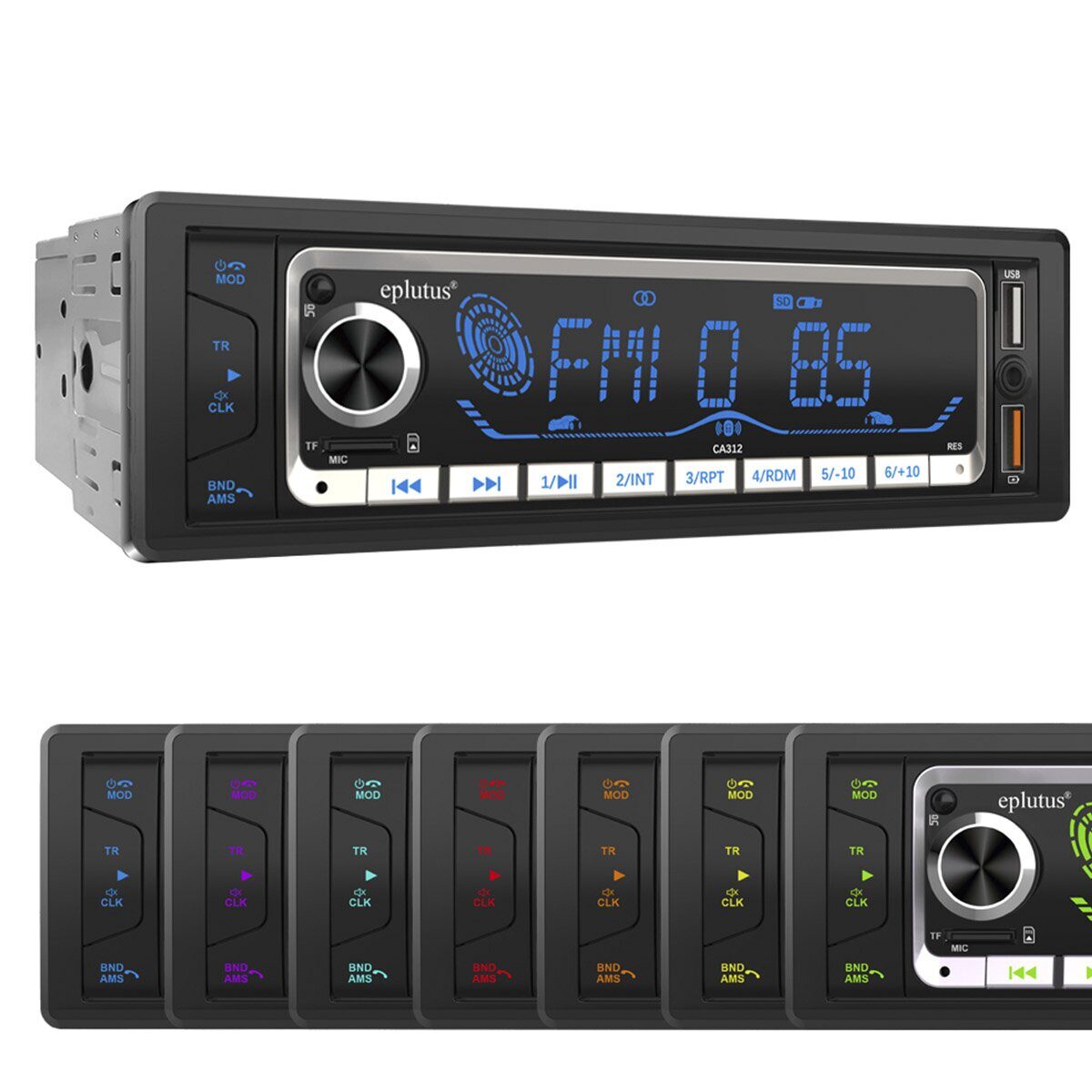 1-DIN USB/SD-ресиверы (без CD) Eplutus CA312 