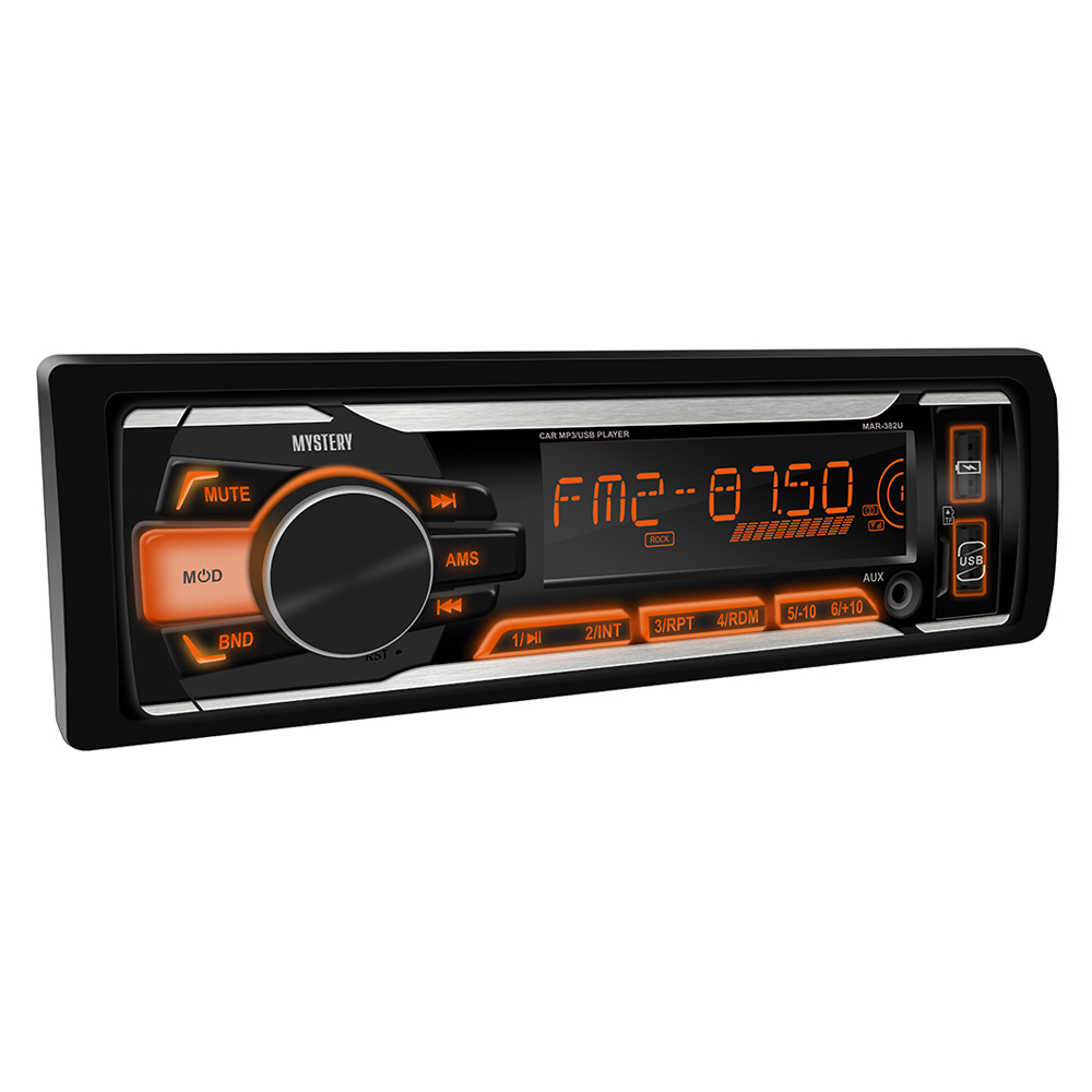 1-DIN USB/SD-ресиверы (без CD) Mystery MAR-382U 
