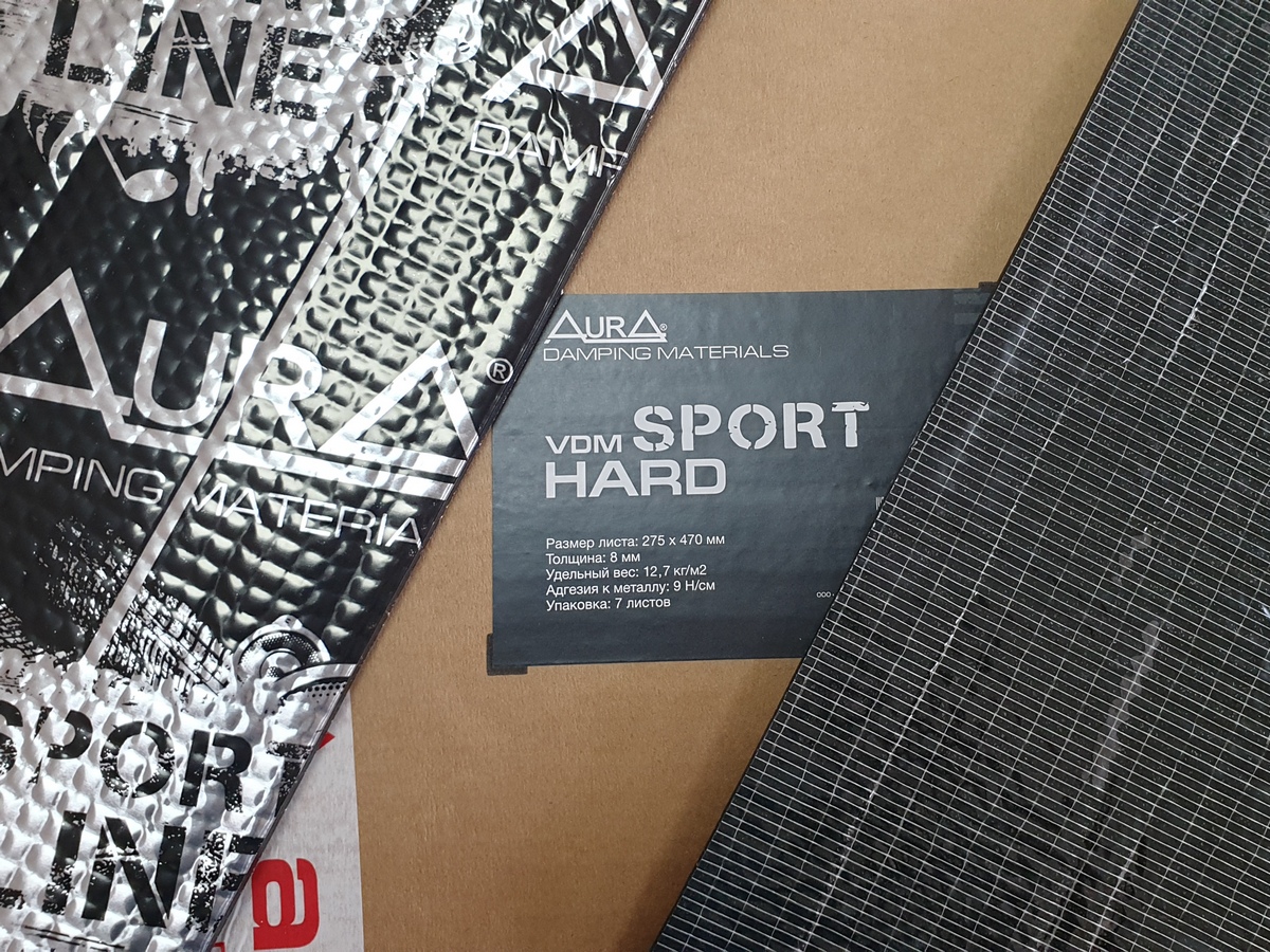 Виброизоляционные (тяжелые) материалы AurA VDM-SPORT HARD