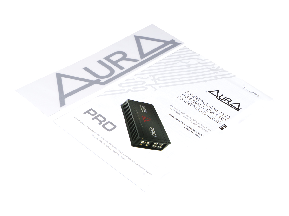 Четырёхканальные усилители AurA FIREBALL-D4.160 PRO 