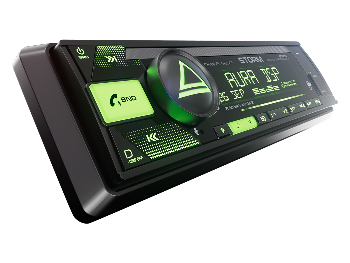 1-DIN USB/SD-ресиверы (без CD) AurA STORM-866DSP 