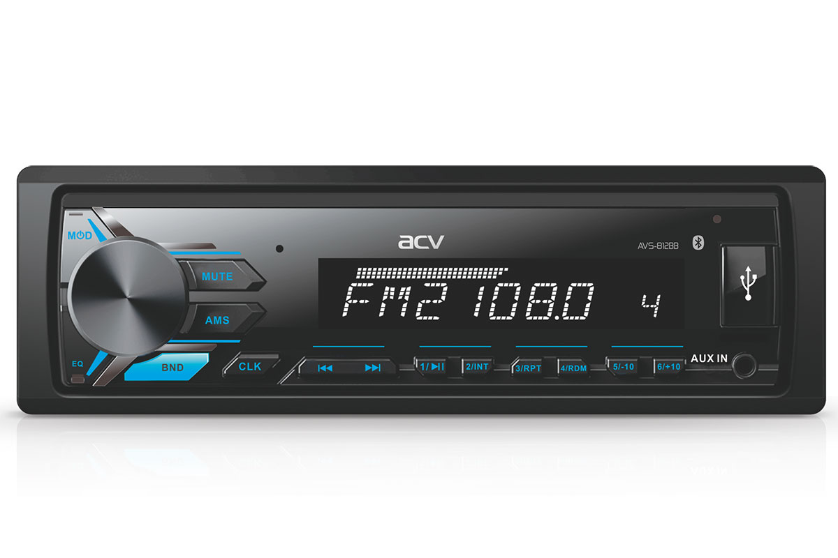1-DIN USB/SD-ресиверы (без CD) ACV AVS-812BB 