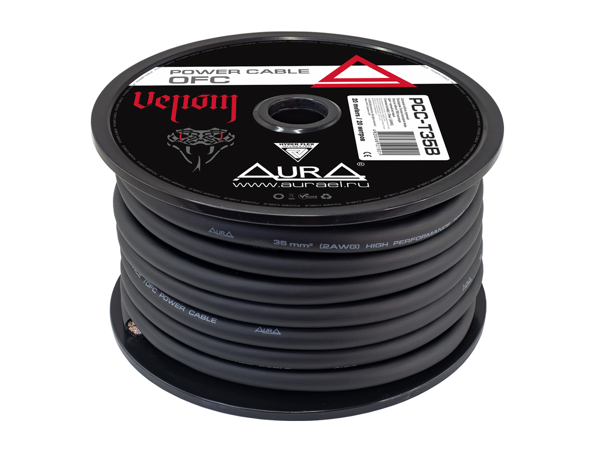 Кабели силовые, разъемы. Крепеж для кабеля. AurA PCC-T35B 