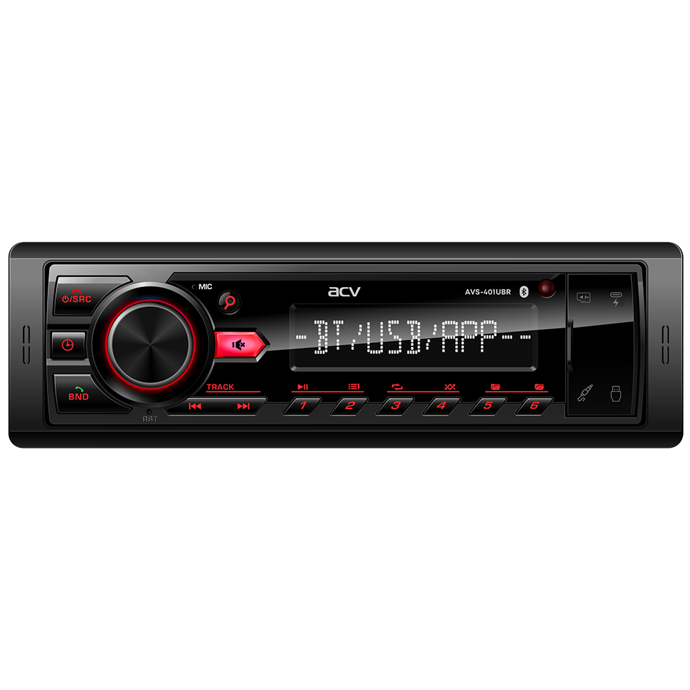 1-DIN USB/SD-ресиверы (без CD) ACV AVS-401UBR 