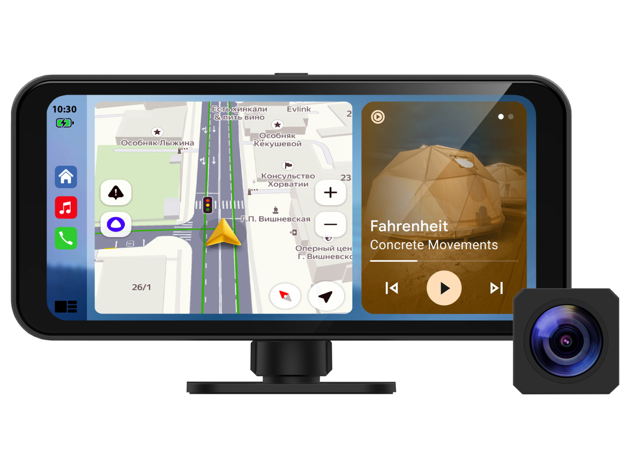 Видеорегистраторы с 2 камерами и более, спортивные камеры: Neoline SmartWay A100