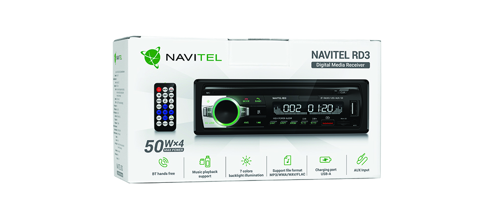 1-DIN USB/SD-ресиверы (без CD) NAVITEL RD-3 