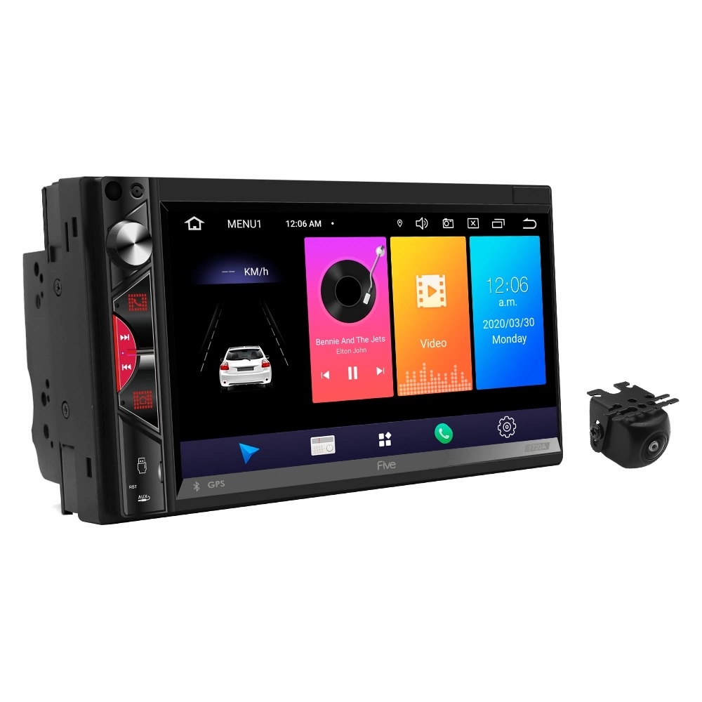 2-DIN ресиверы с навигацией FIVE F720A+AHD камера 