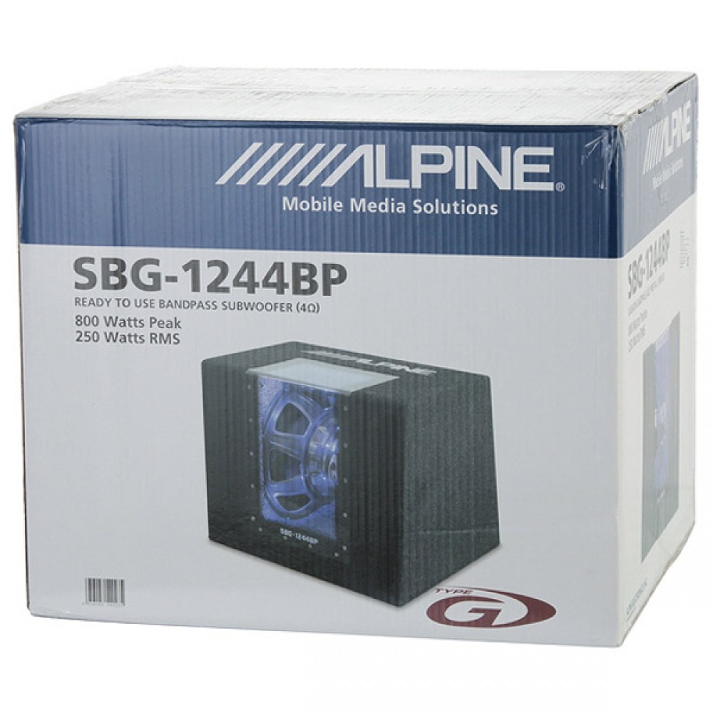 Cабвуферы корпусные пассивные Alpine SBG-1244BP 