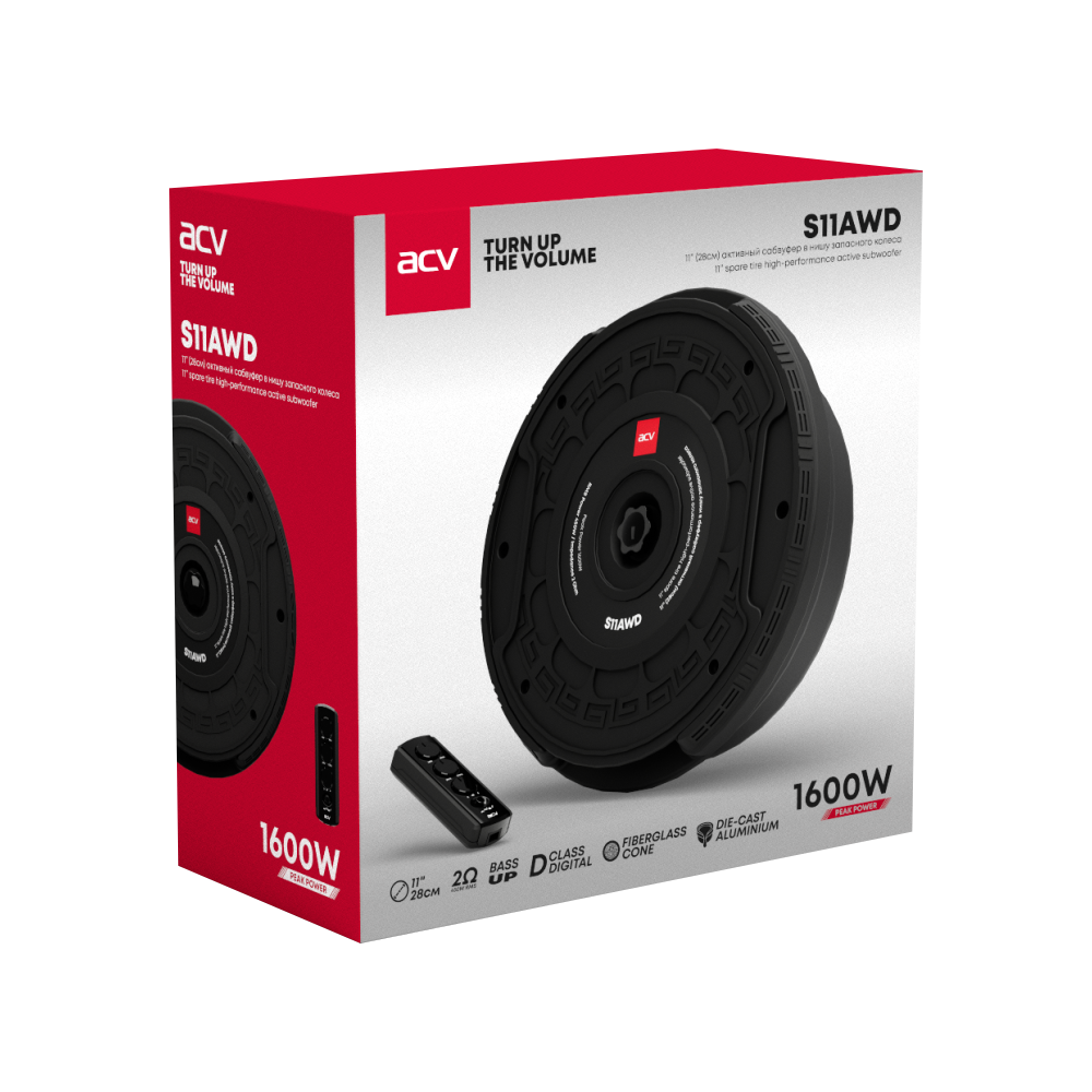 Cабвуферы корпусные активные ACV S11AWD 
