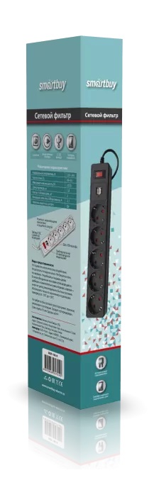 Сетевые фильтры, Удлинители Сетевой фильтр Smartbuy