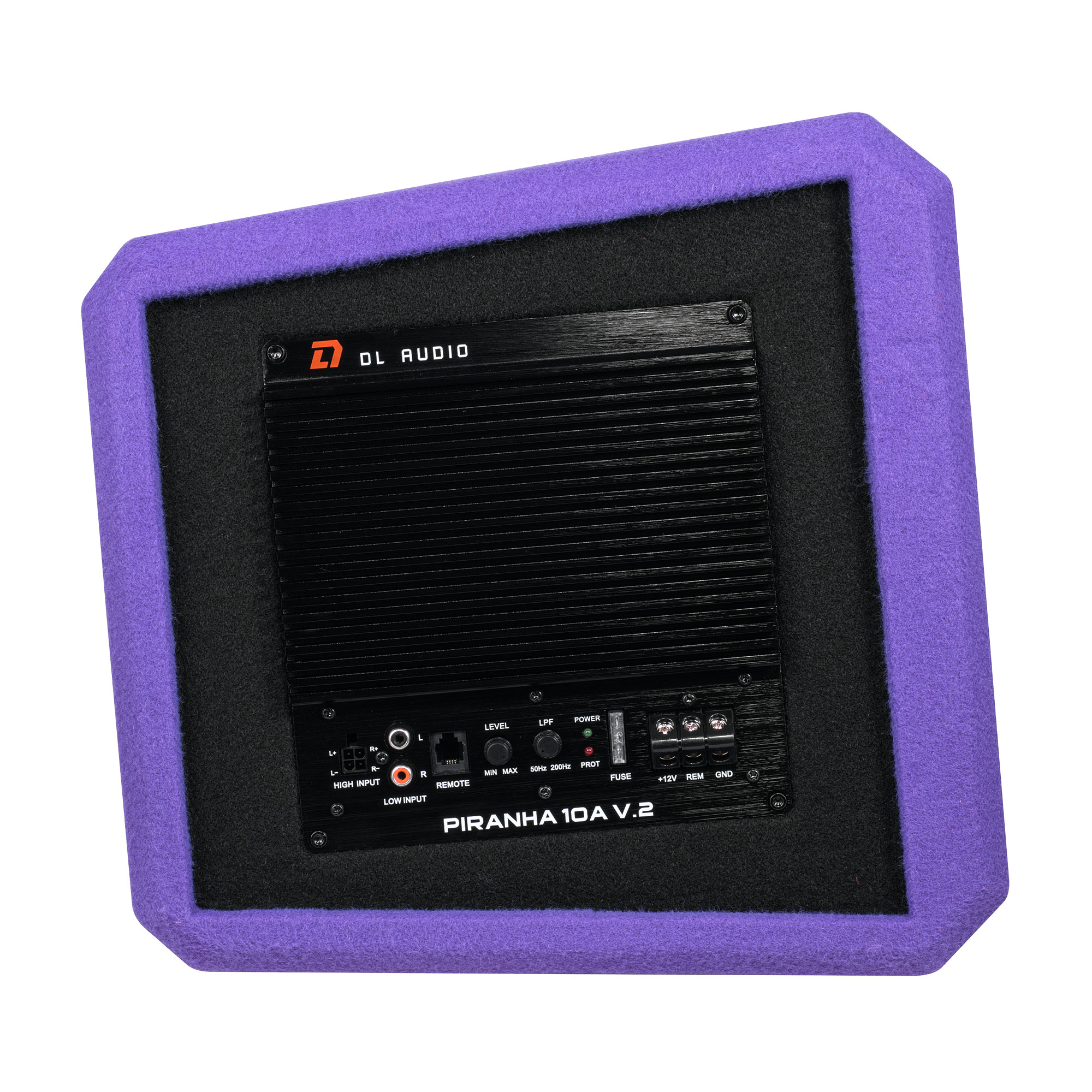 Cабвуферы корпусные активные DL Audio Piranha 10A V2 Purple 