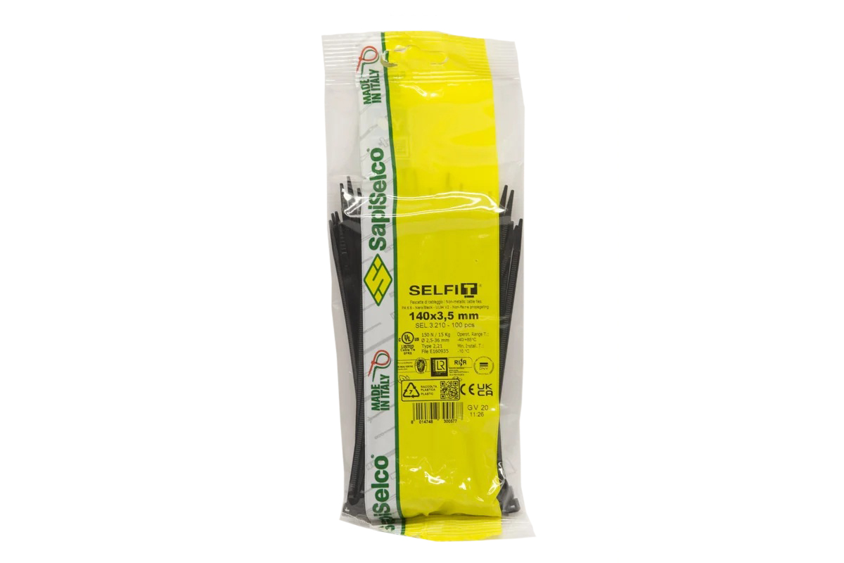 Стяжка кабельная Sapi Selco SEL.3.210R
