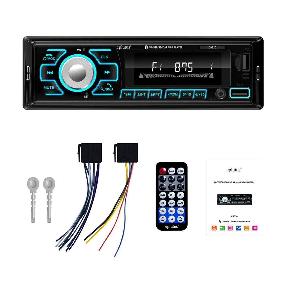 1-DIN USB/SD-ресиверы (без CD) Eplutus CA310 