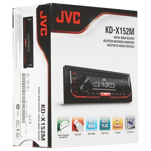 1-DIN USB/SD-ресиверы (без CD) JVC KD-X152M 