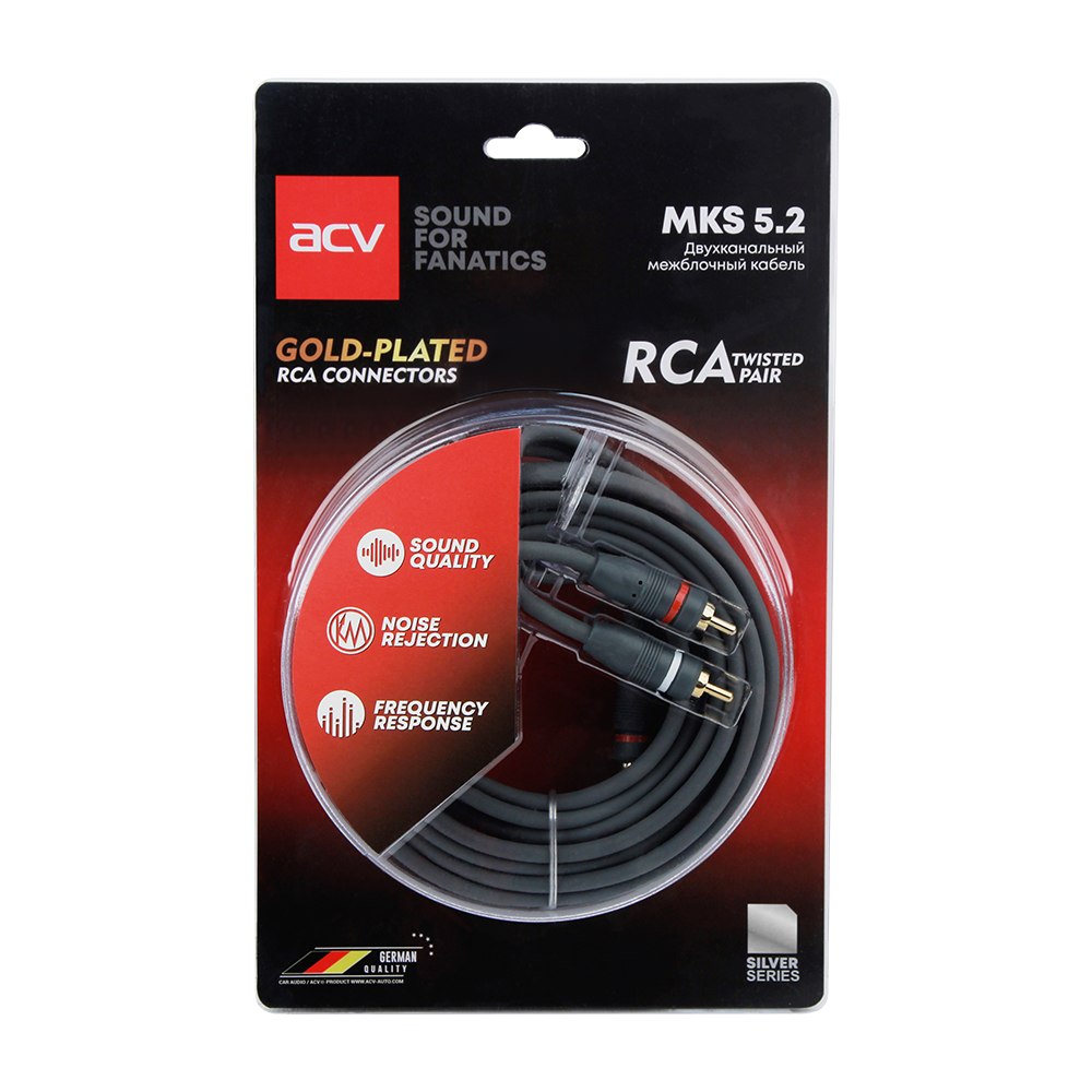 Кабели межблочные (RCA), AUX, HDMI, RCA разъёмы ACV MKS-5.2 