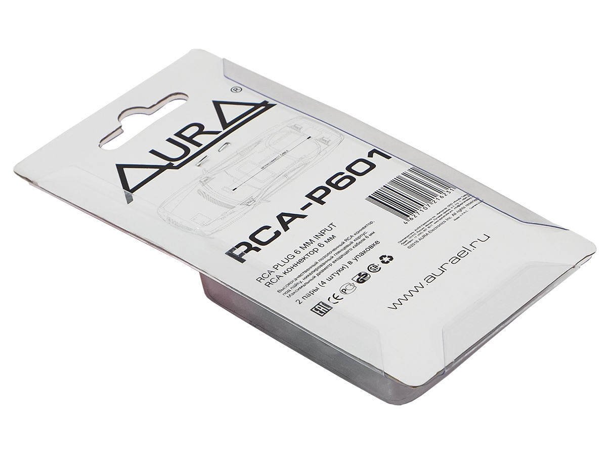 Кабели межблочные (RCA), AUX, HDMI, RCA разъёмы AurA RCA-P601 