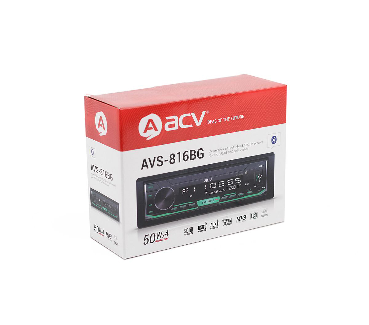 1-DIN USB/SD-ресиверы (без CD) ACV AVS-816BG 