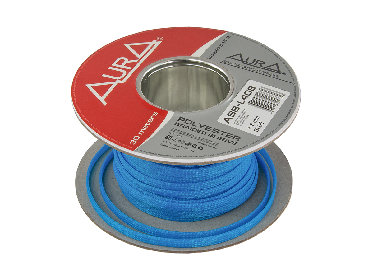 Полиэстеровый рукав (змеиная кожа) AurA ASB-408 BLUE 