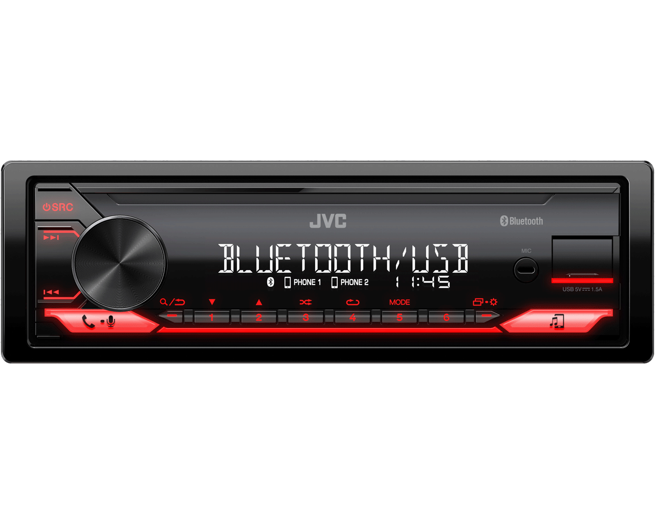 1-DIN USB/SD-ресиверы (без CD) JVC KD-X182BT 