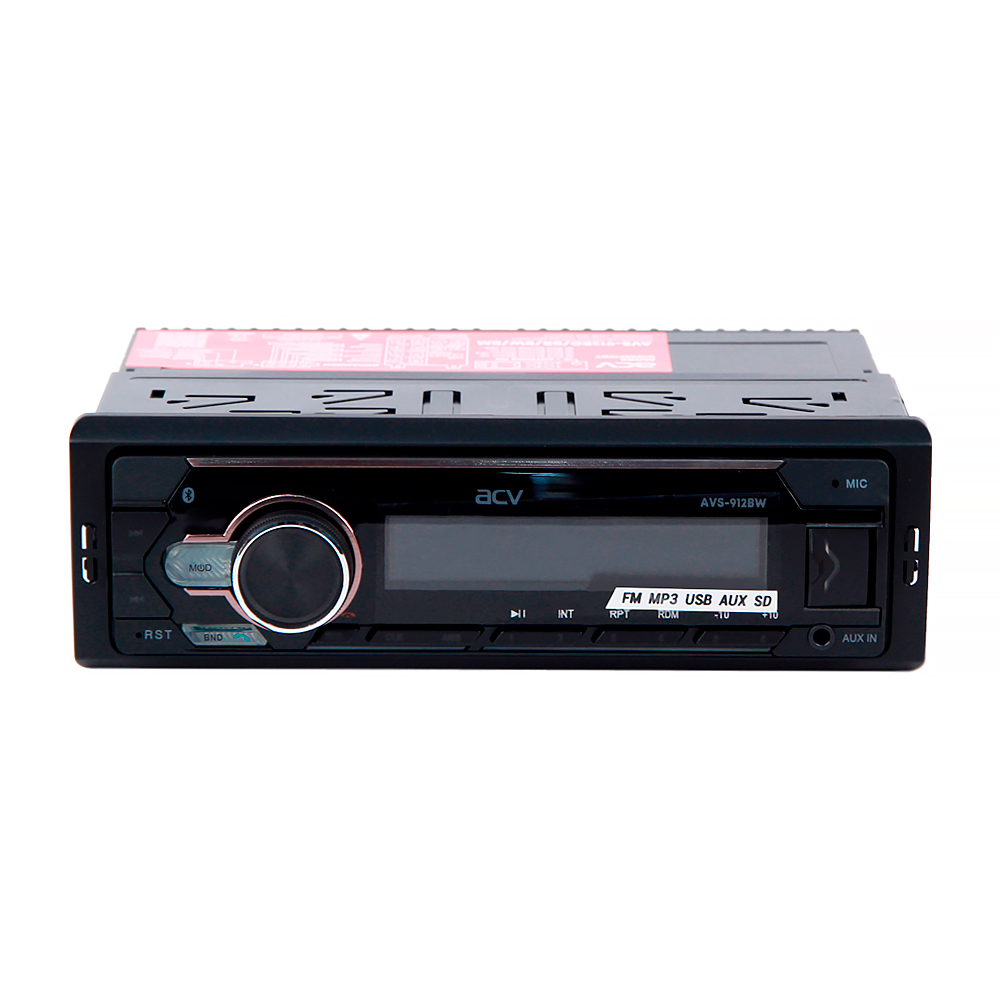 1-DIN USB/SD-ресиверы (без CD) ACV AVS-912BW 