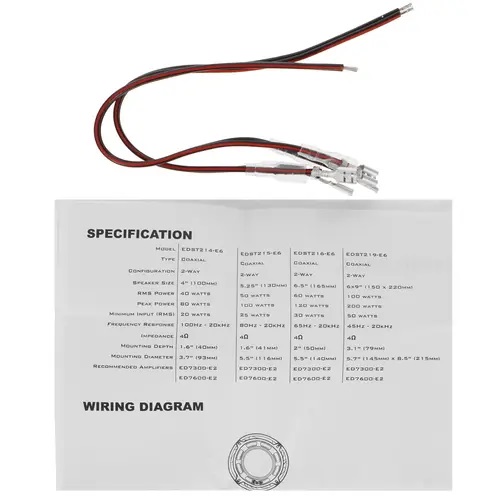 Акустика автомобильная Edge EDST214-E6 