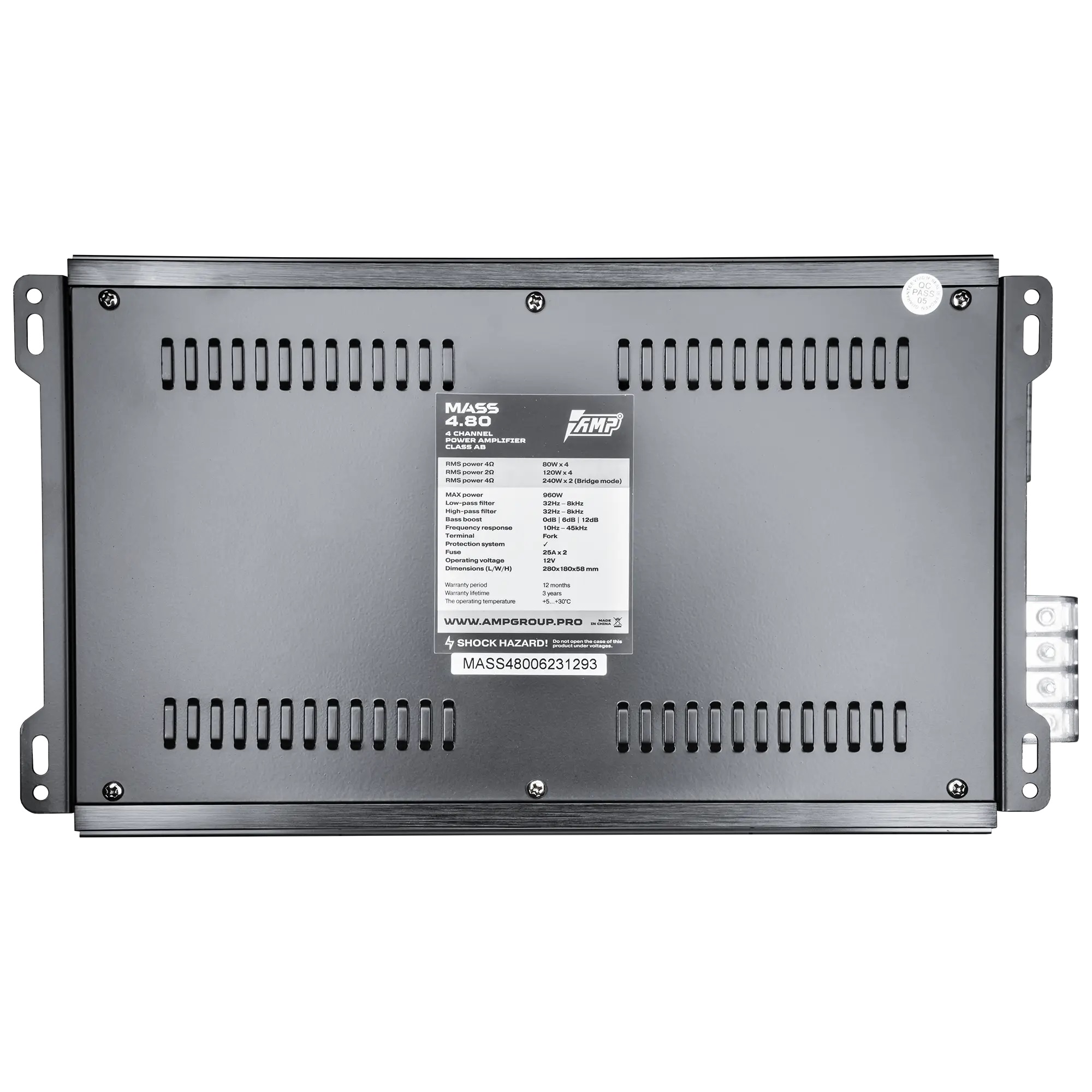 Четырёхканальные усилители AMP MASS 4.80 