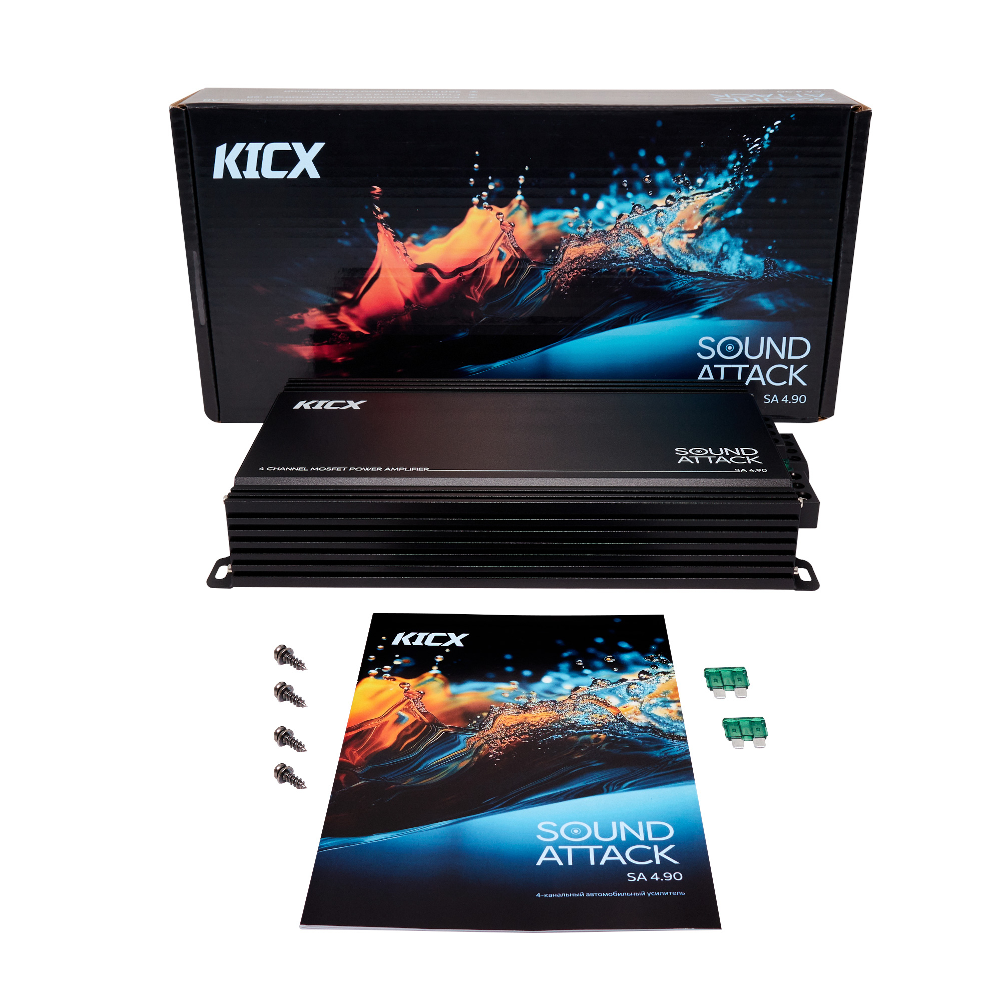 Четырёхканальные усилители KICX SA 4.90 