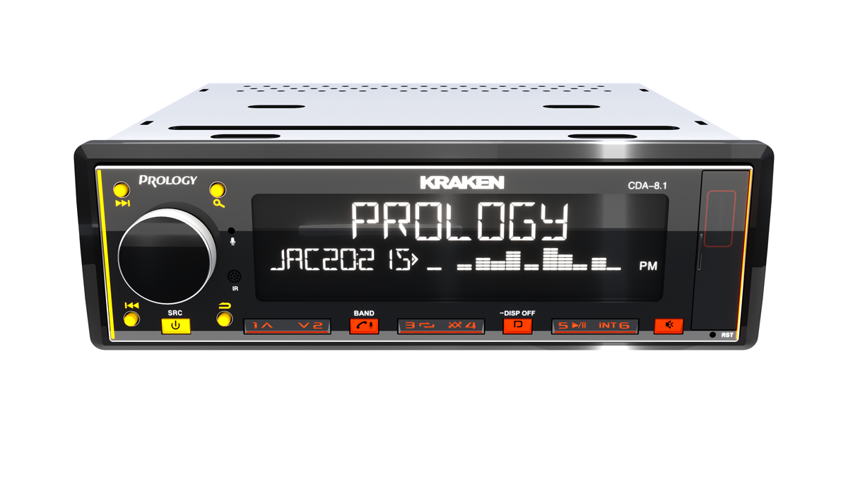 1-DIN USB/SD-ресиверы (без CD) Prology CDA-8.1 KRAKEN 