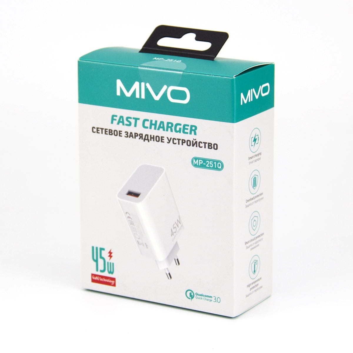 Зарядные устройства для смартфонов, Кабели Mivo MP-251Q 