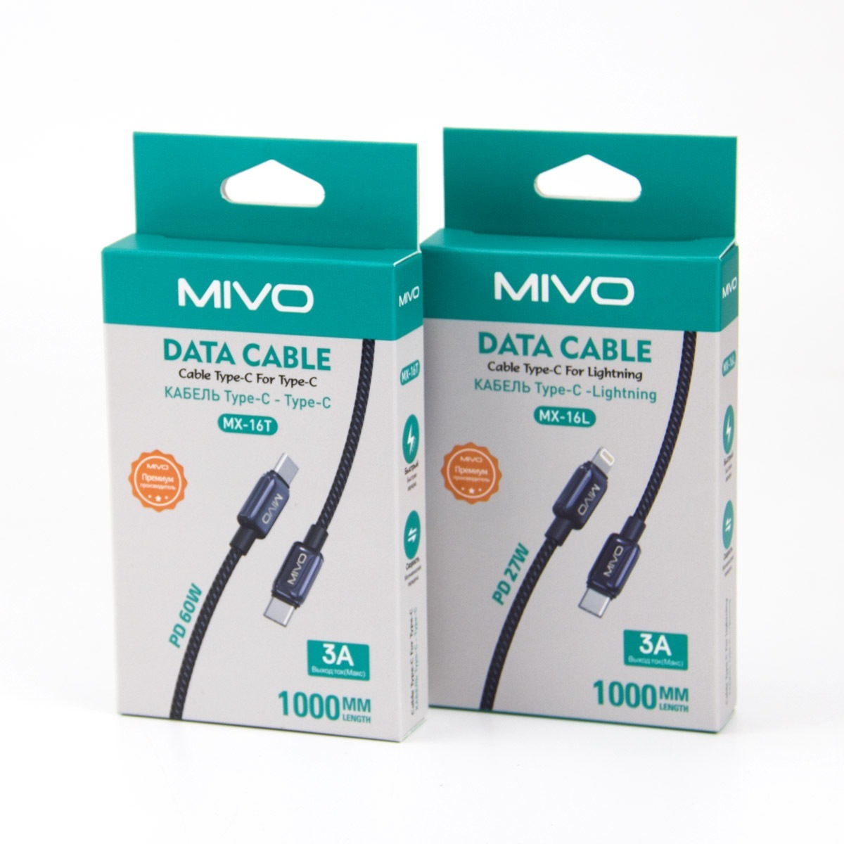 Зарядные устройства для смартфонов, Кабели Mivo MX-16T 