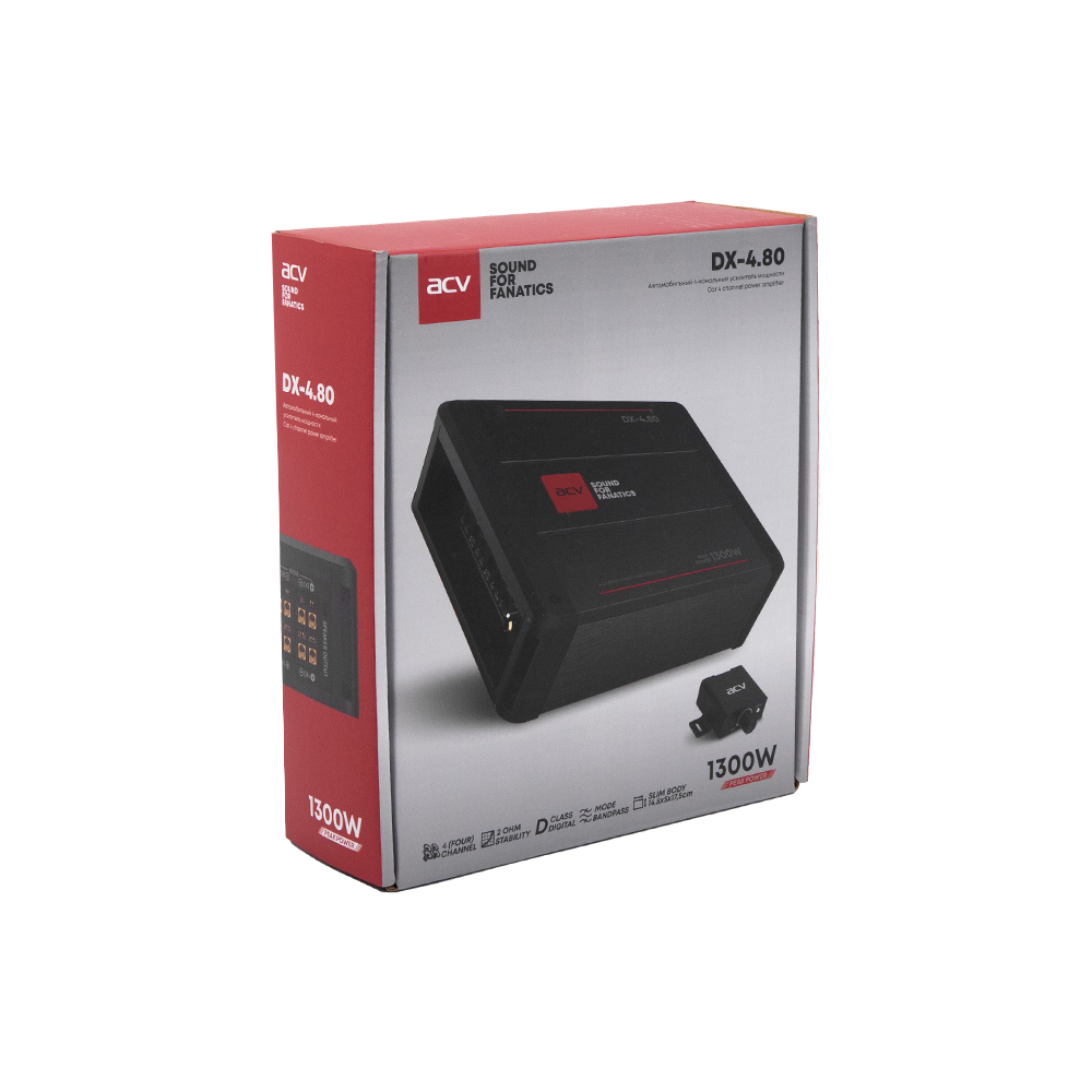 Четырёхканальные усилители ACV DX-4.80 