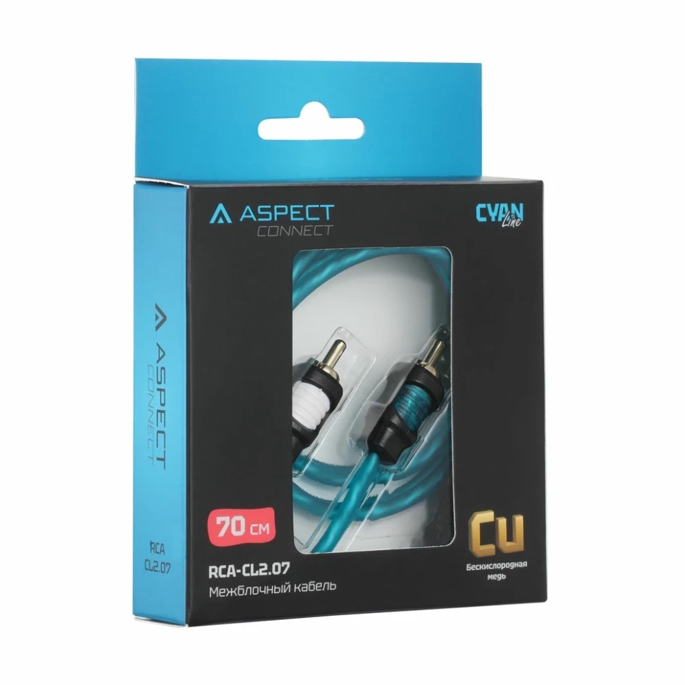 Кабели межблочные (RCA), AUX, HDMI, RCA разъёмы Aspect RCA-CL2,07 