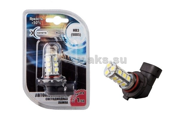 XENITE 9005 HB3 - 18SMD 5000K +50%