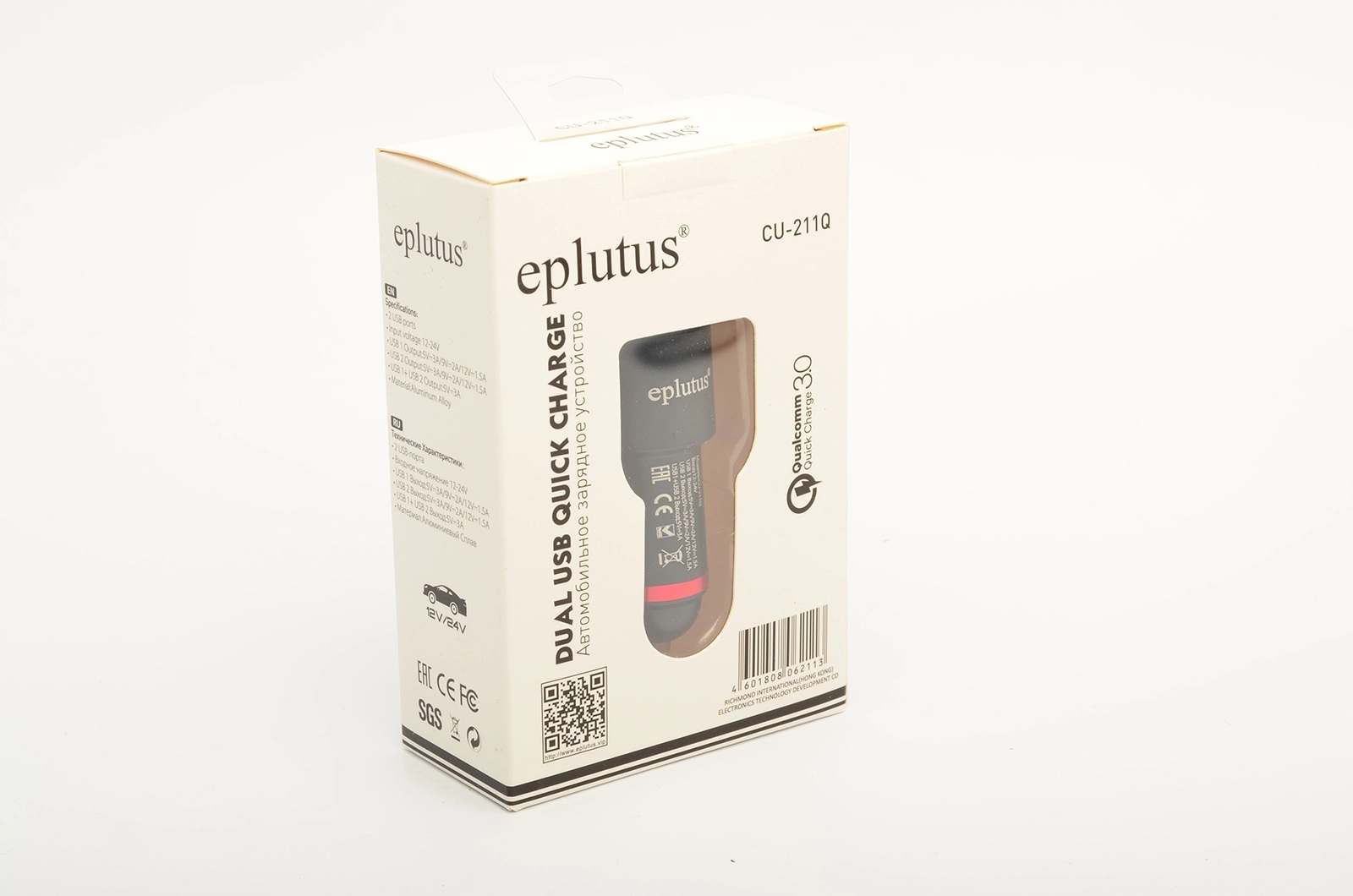 Зарядные устройства для смартфонов, Кабели Eplutus CU-211Q 