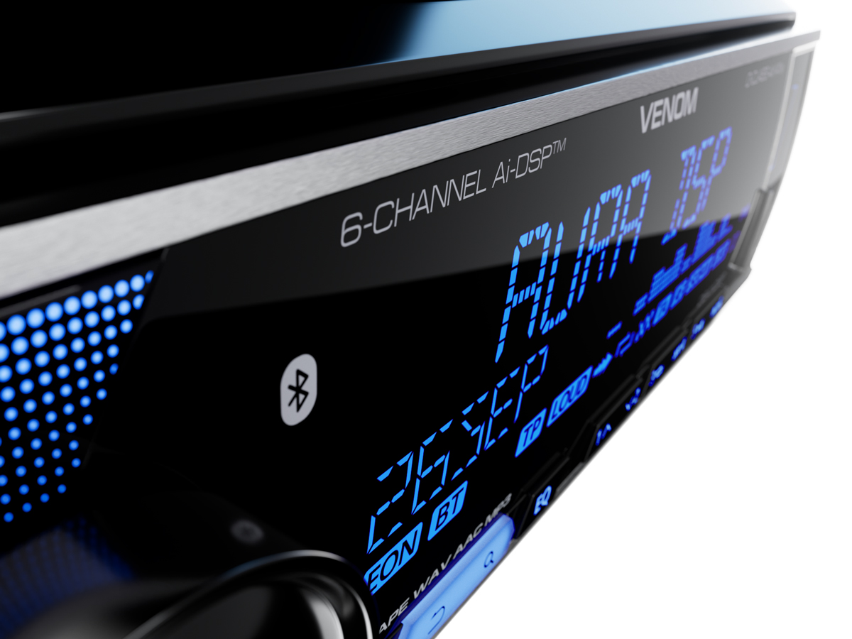 1-DIN USB/SD-ресиверы (без CD) AurA VENOM-D641DSP 