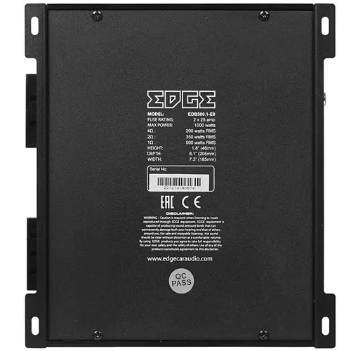 Одноканальные усилители Edge EDB 500.1-E9 