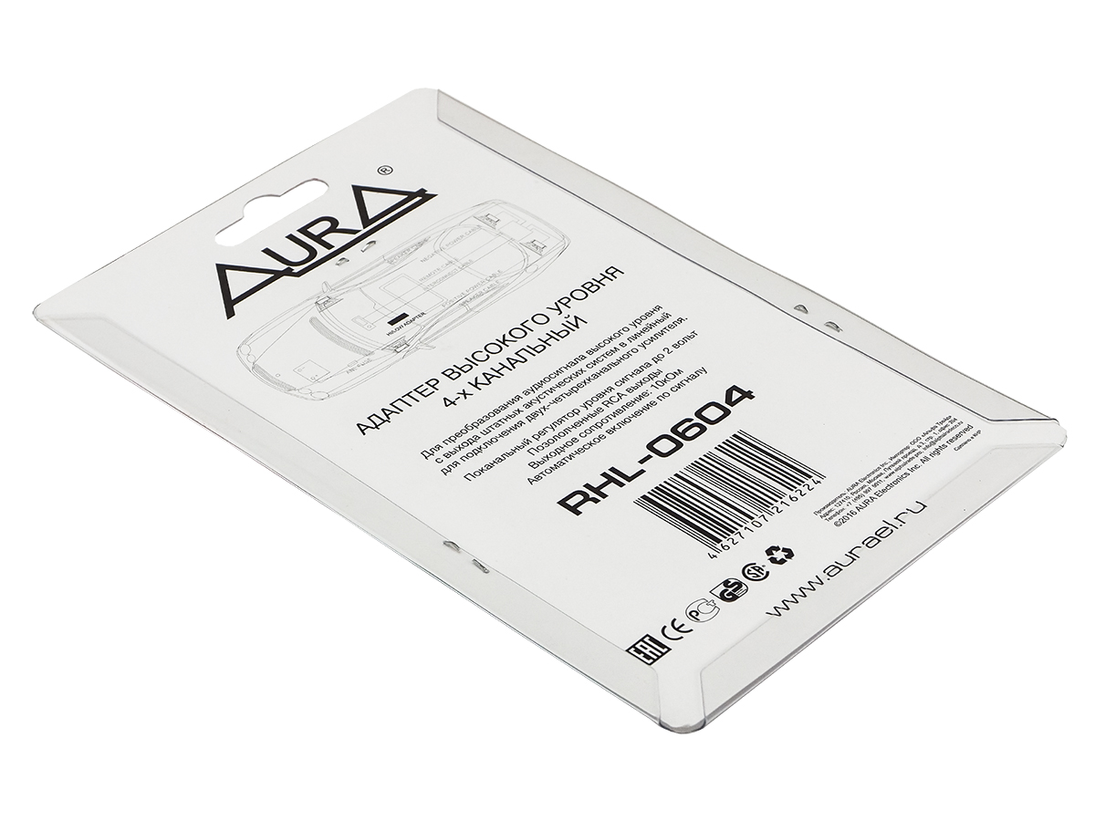 Интерфейсы для подключения усилителей AurA RHL-0604 