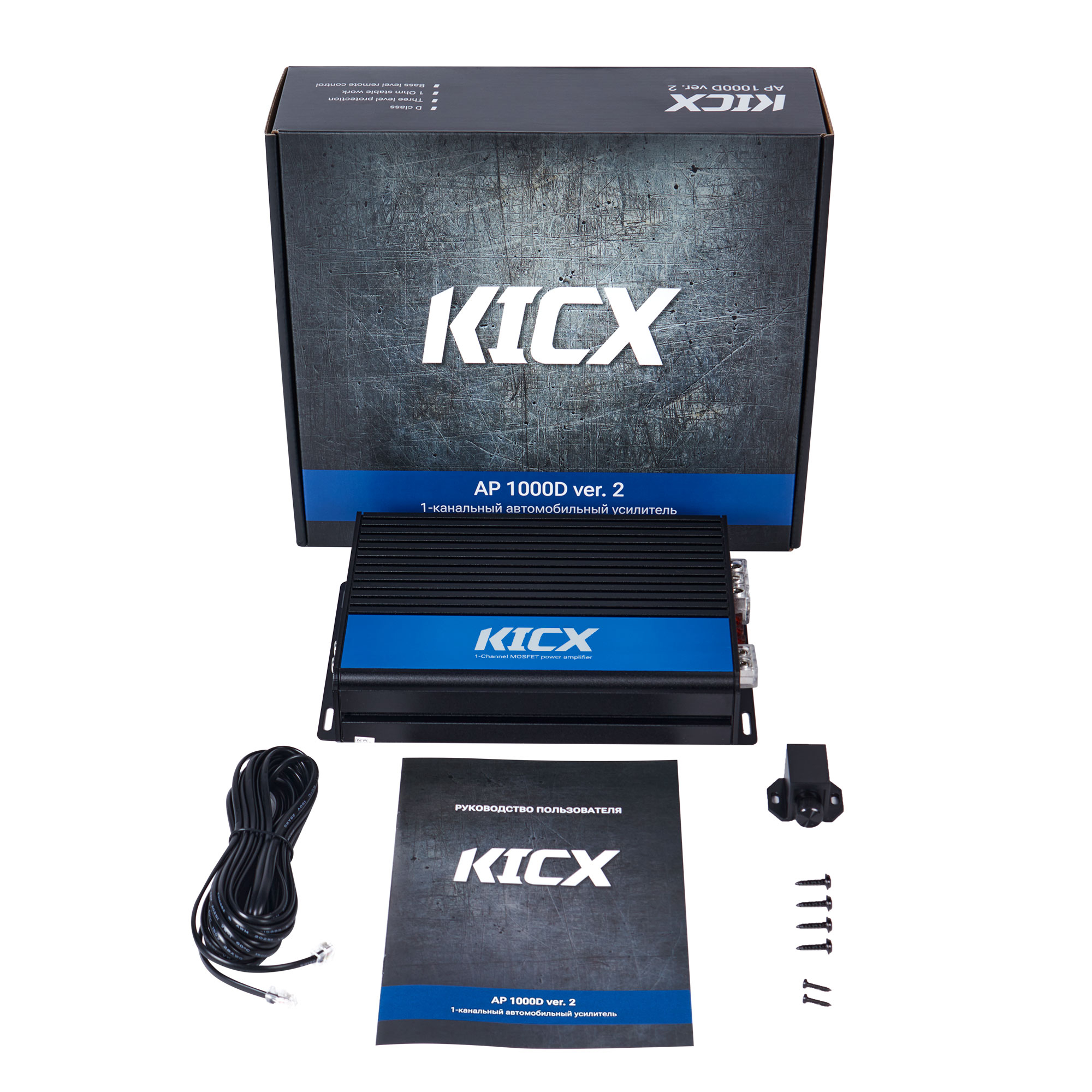 Одноканальные усилители KICX AP1000D Ver.2 