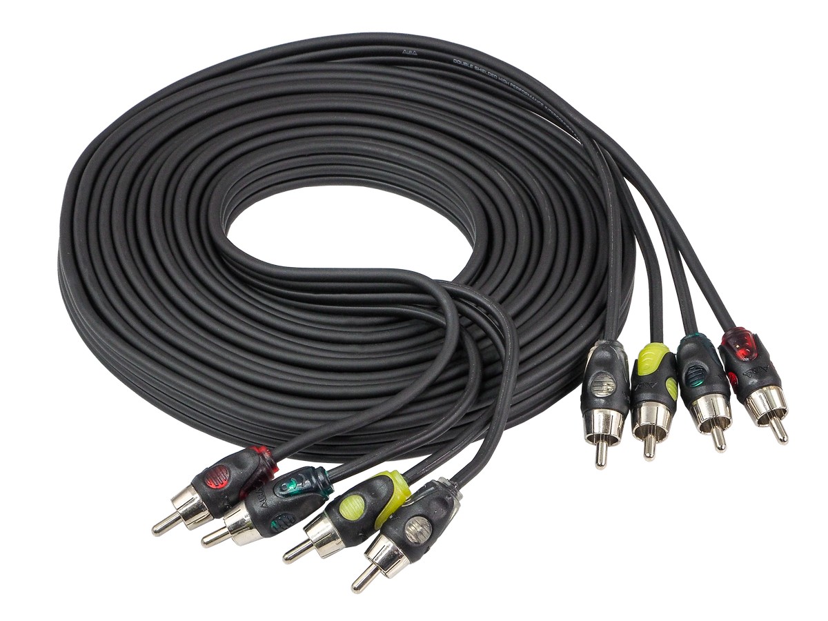 Кабели межблочные (RCA), AUX, HDMI, RCA разъёмы AurA RCA-B254 