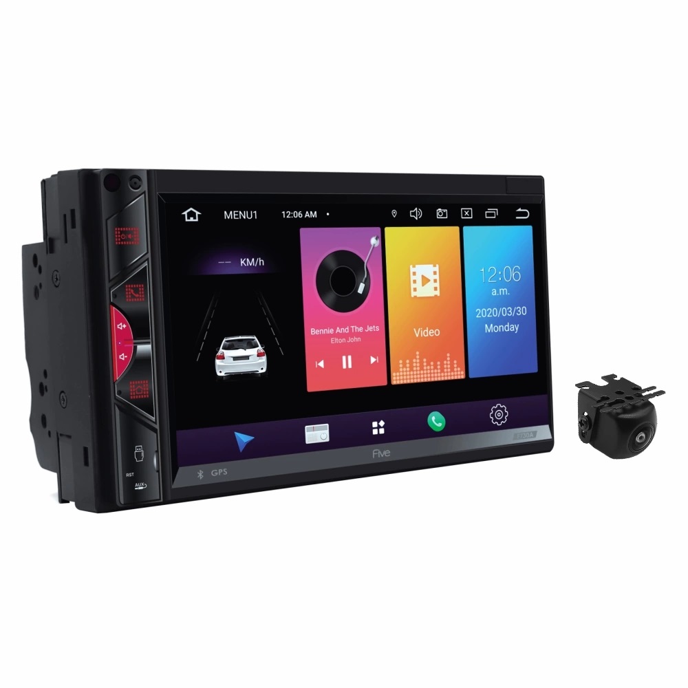 2-DIN ресиверы с навигацией FIVE F730A+AHD камера 