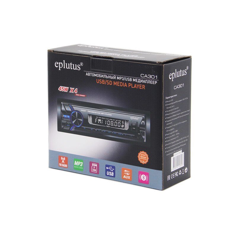 1-DIN USB/SD-ресиверы (без CD) Eplutus CA301 