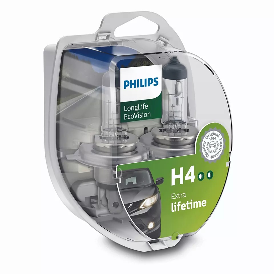 PHILIPS H4 LongLife EcoVision