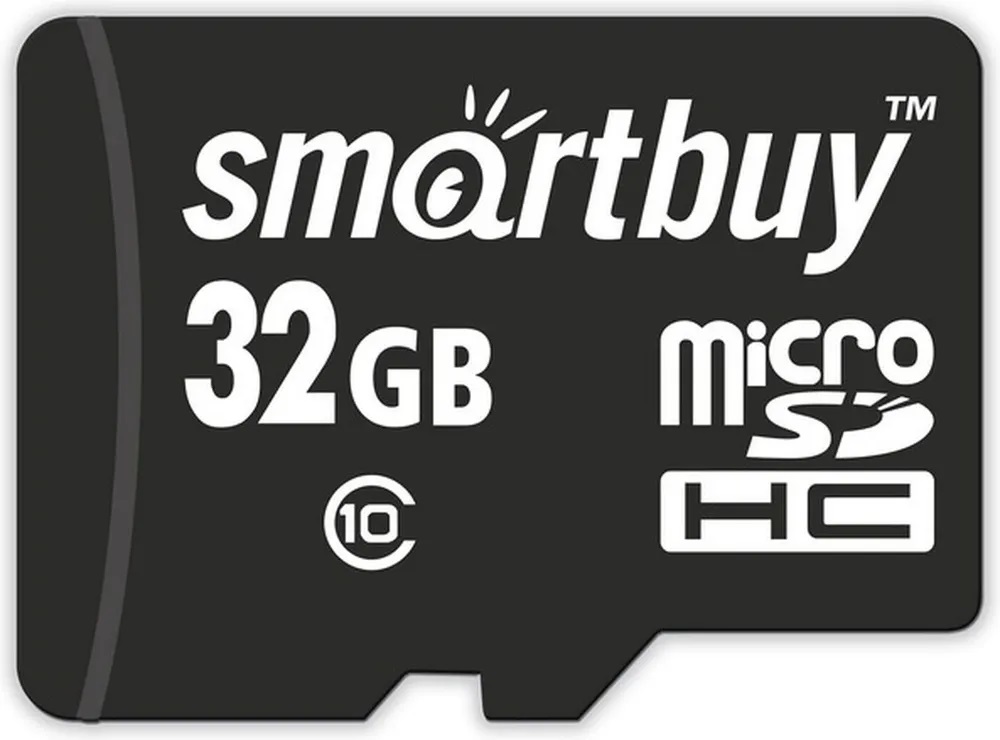 Карты памяти SD Smartbuy MicroSDHC 32Gb Class 10 (с адаптером SD)